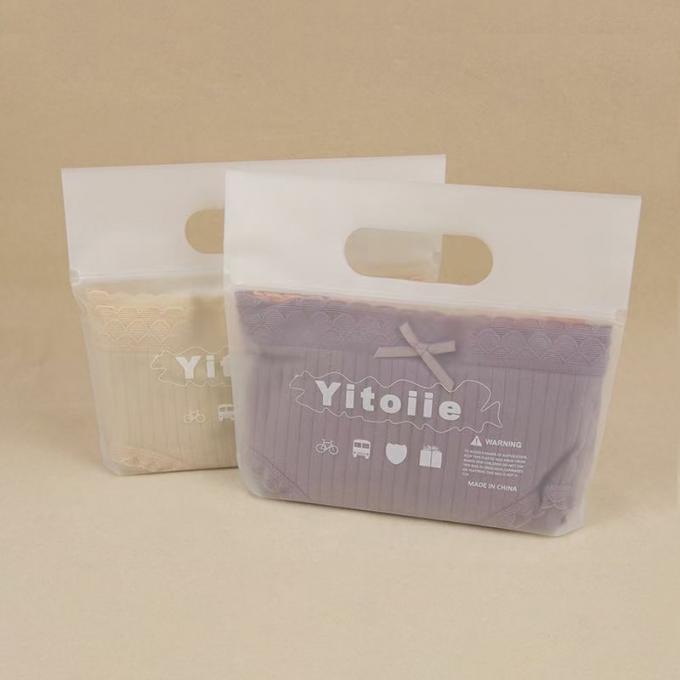 Özel Baskı Çanta Paketleme Çantası Giysi için Yakalama ile Ekoloji Dostu Yeniden Kapanabilir Plastik Ziplock Çantaları 4