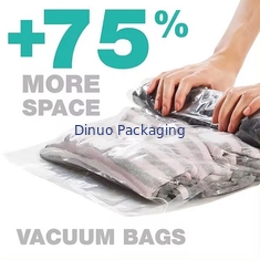 Özel seyahat vakumlu depolama çantası plastik paketleme el rulo vakumlu çanta çanta için fermuarlı