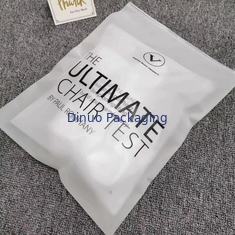 Özel Mat Frosted Zip Seal Ziplock Plastik Çantalar Giysi için Zipper Çanta