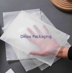 CPE PE Şeffaf Buzlu Plastik Kilitli Torba Geri Dönüşümlü ve Toz Geçirmez Özellikli