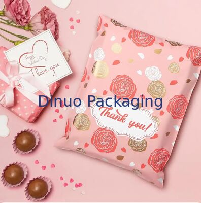 Custom Valentine Floral Poly Mailers Shipping Bags Waterproof Mailing Bag For Packaging