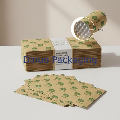 3MM Kabarcık Yüksekliği Kabarcık Posta Çantaları 100'lü Paket Özel Logo Tasarımı Çevre Dostu Dayanıklı Koruyucu Ambalaj Zarfları