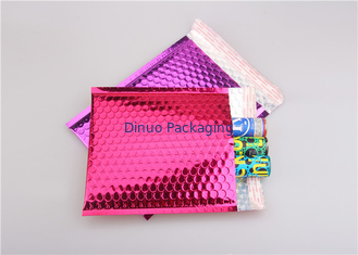 Pembe Metalik Kabarcık Postaları / Elektronik Ürünler İçin Bubble Wrap Zarfları