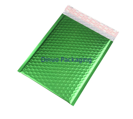 Quad Seal Işık Yeşil Metalik Kabarcık Postaları 265x360mm # I Promosyon için Plastik Şok Direnci
