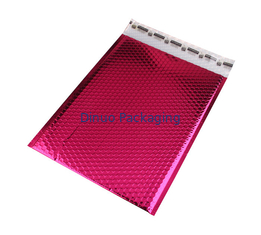 Antistatik Metalik Pembe Bubble Postaları, Bubble Wrap Çantaları 135x210 # -AC