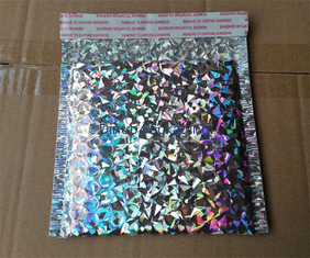 Parlak Holografik Kabarcık Zarflar, Hızlı Ambalaj Holografik Poly Mailers
