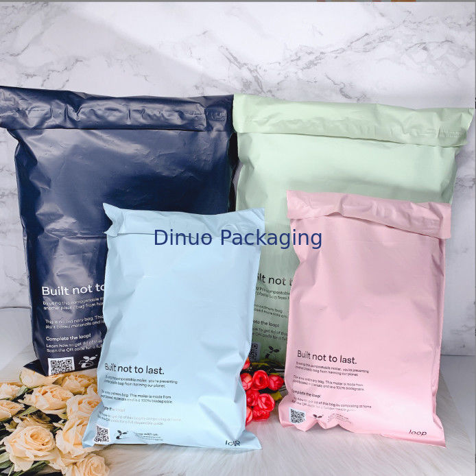 Geri dönüştürülebilir Poly Mailer Çantaları 8 Renkli Yazdırma 100% Biyolojik Bozulma