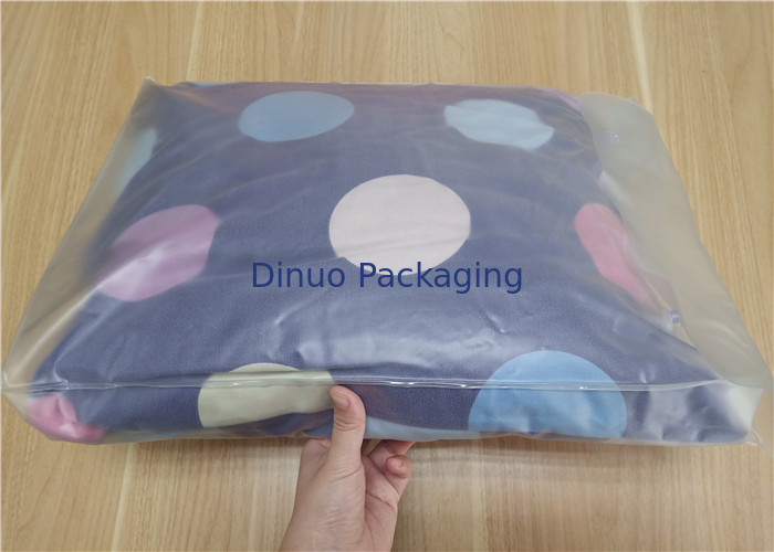 Yastık ve Dört Parçalı Takım Paket İçin Düğme ile Temizle PVC Ambalaj Torbaları