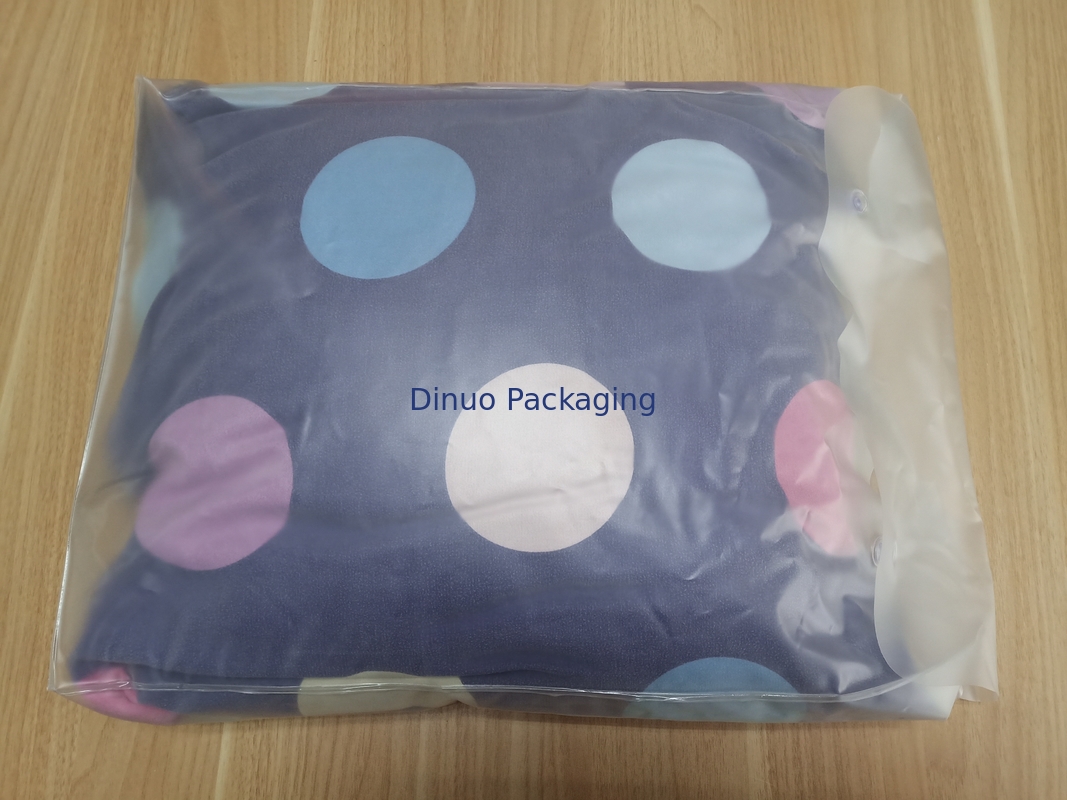 Yastık ve Dört Parçalı Takım Paket İçin Düğme ile Temizle PVC Ambalaj Torbaları