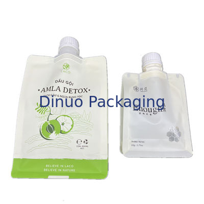 Yeniden doldurulabilir geri dönüştürülmüş sıvı plastik ayakta duran tüp torbaları