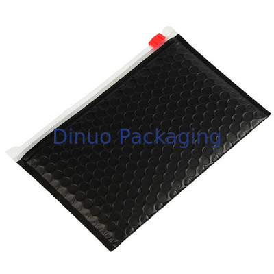 Siyah Postacı Zipper Çanta Paketleme Bülbül Poli Çanta Özel Kişisel Logo ile