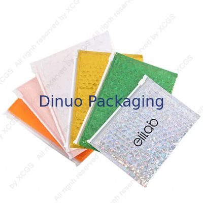 Yeniden kilitlenebilir PVC Plastik Zip Lock Bubble Bags Clear Bubble Zipper Mailer Bag