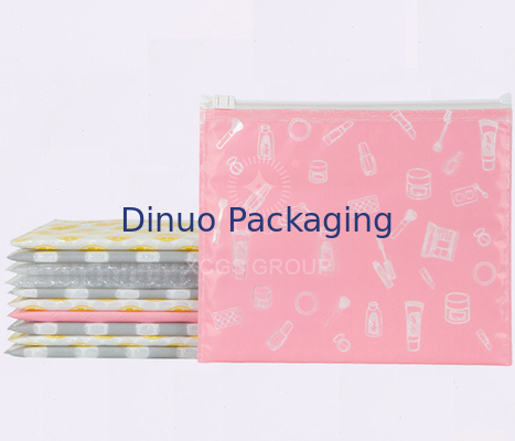 Yeniden kilitlenebilir PVC Plastik Zip Lock Bubble Bags Clear Bubble Zipper Mailer Bag