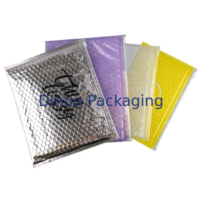 Özel PVC Plastik Bubble Padded Zip Lock Pocket Makyaj Kozmetik Zipper Bubble Mailer
