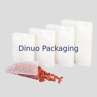 Vacuum Embossed Kapalı Plastik Depolama Çantası Üç Taraflı Kapalı Gıda Vakum Çantası Dokusu Embossed Vakum Çantası