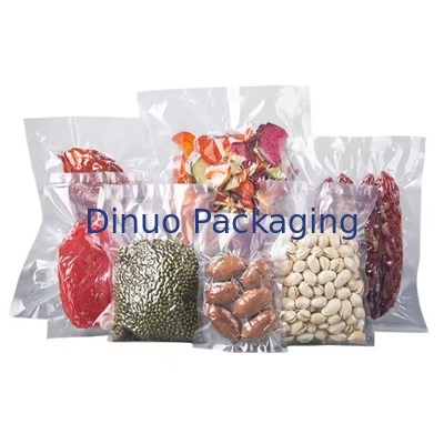 Vacuum Embossed Kapalı Plastik Depolama Çantası Üç Taraflı Kapalı Gıda Vakum Çantası Dokusu Embossed Vakum Çantası