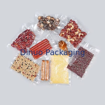 Vacuum Embossed Kapalı Plastik Depolama Çantası Üç Taraflı Kapalı Gıda Vakum Çantası Dokusu Embossed Vakum Çantası