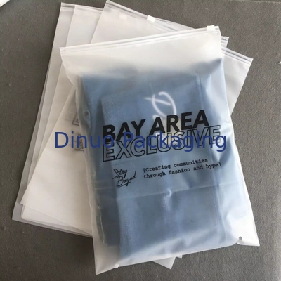 Özel Mat Frosted Zip Seal Ziplock Plastik Çantalar Giysi için Zipper Çanta