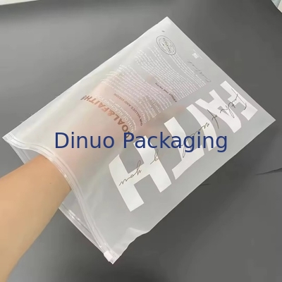 Özel Mat Frosted Zip Seal Ziplock Plastik Çantalar Giysi için Zipper Çanta