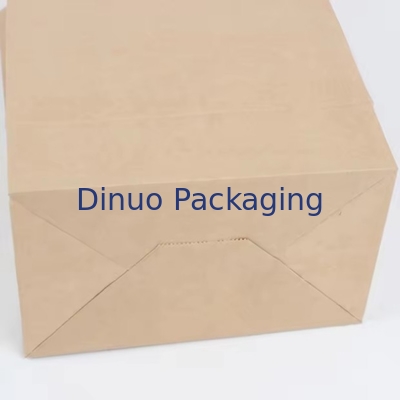 Özel Kağıt Torba Paketleme Geri Dönüştürülebilir Gıda Derecesi Kraft Kağıt Torba