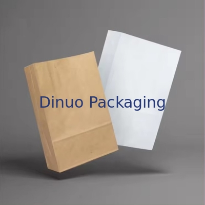 Özel Kağıt Torba Paketleme Geri Dönüştürülebilir Gıda Derecesi Kraft Kağıt Torba
