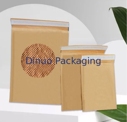 Şok geçirmez, özelleştirilebilir Bal çekirdeği kağıt zarfı Posta için çevre dostu kağıt torba