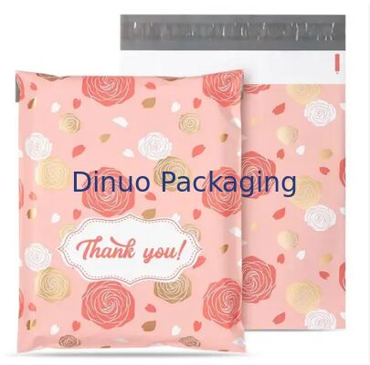 Custom Valentine Floral Poly Mailers Shipping Bags Waterproof Mailing Bag For Packaging