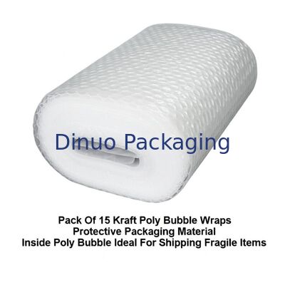 15 Kraft Poly Bubble Wrap Paketi İçinde Poly Bubble Koruyucu Paketleme Malzemesi Hassas Eşyaları Nakliye Etmek İçin İdeal