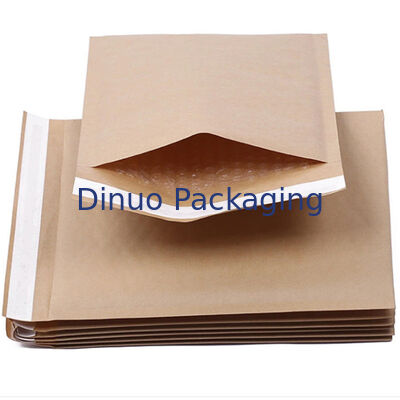 45 GSM Kağıt Bubble Mailer Özel Baskı Güvenli Nakliye ve İşleme için Ekolojik Dost Paketleme Seçeneği