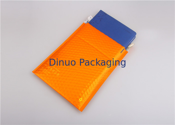 Turuncu Metalik Yastıklı Zarflar Özel Bubble Mailers 35x330mm # H Çevre Dostu