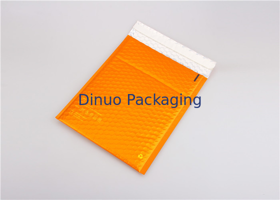Turuncu Metalik Yastıklı Zarflar Özel Bubble Mailers 35x330mm # H Çevre Dostu