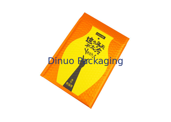 Turuncu Metalik Yastıklı Zarflar Özel Bubble Mailers 35x330mm # H Çevre Dostu