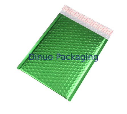 Quad Seal Işık Yeşil Metalik Kabarcık Postaları 265x360mm # I Promosyon için Plastik Şok Direnci