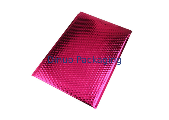 Antistatik Metalik Pembe Bubble Postaları, Bubble Wrap Çantaları 135x210 # -AC