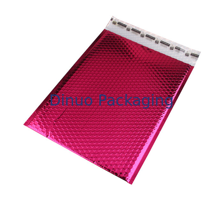 Antistatik Metalik Pembe Bubble Postaları, Bubble Wrap Çantaları 135x210 # -AC