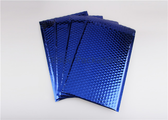 Suya Dayanıklı Metalik Kabarcık Postaları Mavi Yastıklı Zarflar 8.5 "X 14.5" # 3