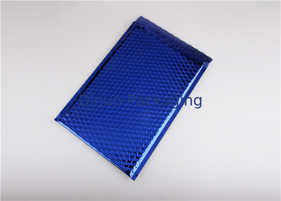 Suya Dayanıklı Metalik Kabarcık Postaları Mavi Yastıklı Zarflar 8.5 "X 14.5" # 3