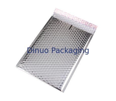 Kendinden Conta Gümüş Metalik Kabarcık Postaları, Geri Dönüşümlü Bubble Wrap Zarflar