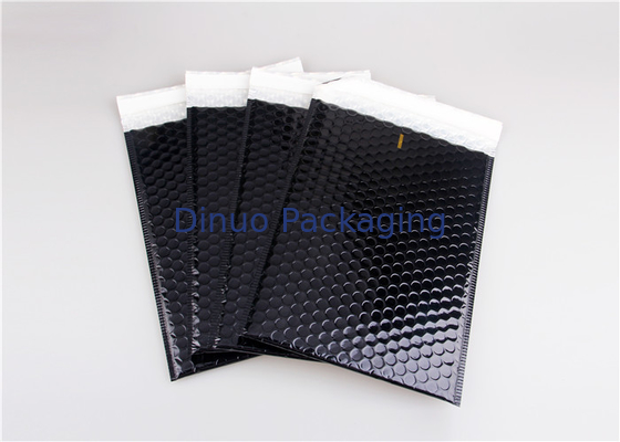 Dayanıklı Siyah Metalik Bubble Mailers Biyobozunur Suya Nakliye için