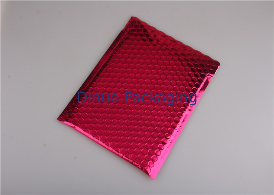 Gül Pembe Metalik Posta Zarfları, Renkli Kabarcık Postaları Taşıma İçin