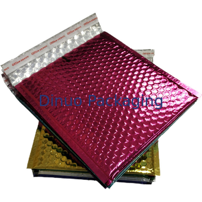 Yağa Dayanıklı Nakliye Metalik Jiffy Çanta, Renkli Yastıklı Zarflar 115x210mm # B