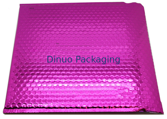 Antistatik Metalik Pembe Bubble Postaları, Bubble Wrap Çantaları 135x210 # -AC
