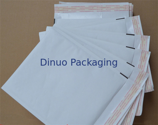 Beyaz Tek Kullanımlık Bubble Wrap Astarlı Zarflar, 10.5 "X 16 Boyut 5 Bubble Mailer