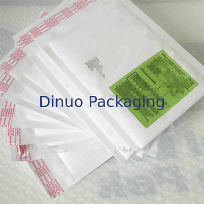 Beyaz Tek Kullanımlık Bubble Wrap Astarlı Zarflar, 10.5 "X 16 Boyut 5 Bubble Mailer