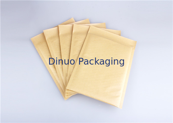 Hafif Yağa Dayanıklı Kahverengi 6x10 Kraft Kabarcık Mailers opp film dışında gözyaşı kolay