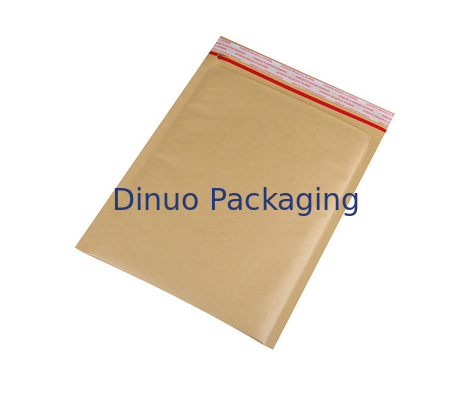 Hafif Yağa Dayanıklı Kahverengi 6x10 Kraft Kabarcık Mailers opp film dışında gözyaşı kolay