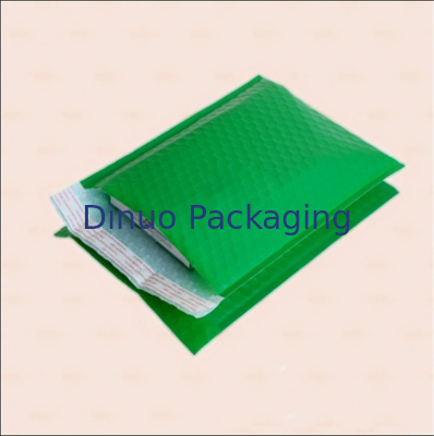 Yeşil Renk Poly Bubble Mailers Size 1 Hava Kabarcığı Zarf Kendinden Yapışkanlı Keçe