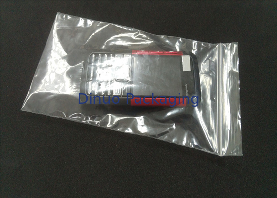 Kilitli Top ile Özel Baskılı Anti Statik PE Plastik Torbalar Suya Dayanıklı Anti Toz