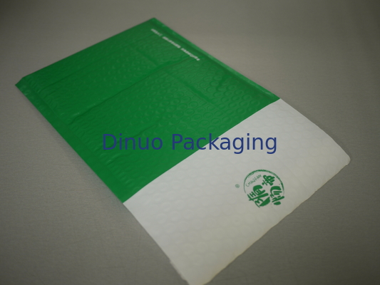 Yeşil Renkli Poly Bubble Mailers, Kabarcık Nakliye Zarfları Isı Yalıtımı