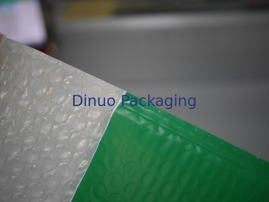 Yeşil Renkli Poly Bubble Mailers, Kabarcık Nakliye Zarfları Isı Yalıtımı
